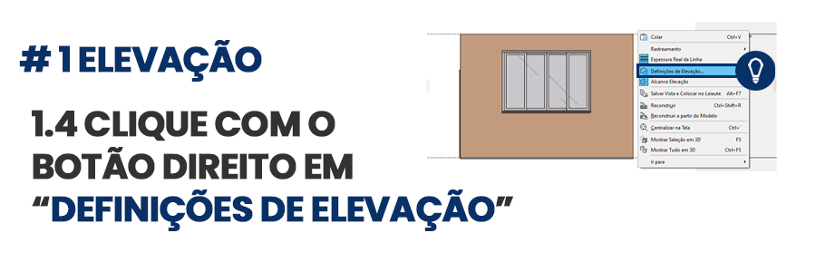 documentacao elevacao no archicad imagem