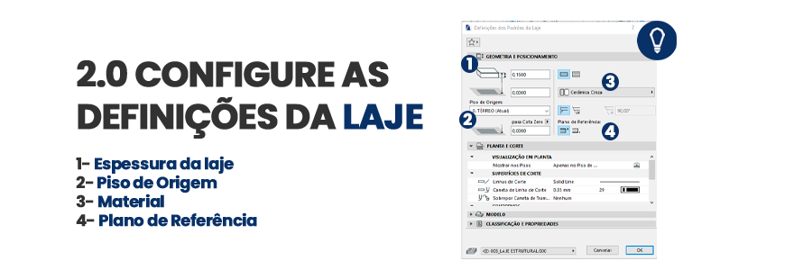 laje archicad imagem