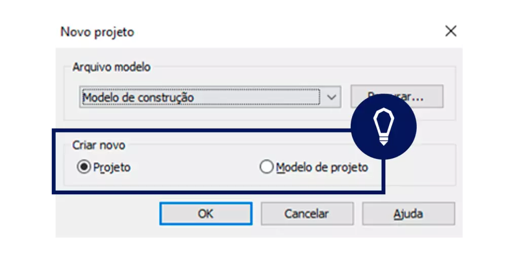 template modelo x projeto imagem