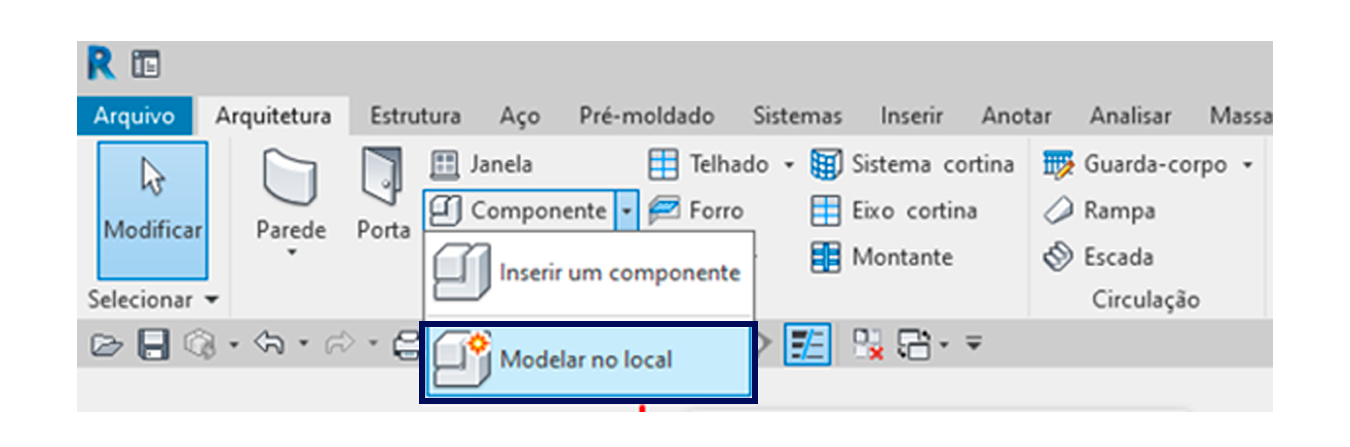 Como salvar modelagem no local como família carregável no REVIT - SPBIM